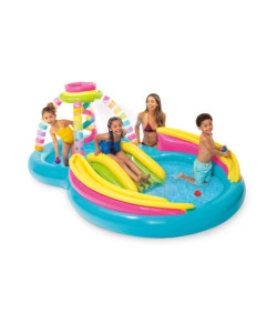 PLAYCENTER GONFIABILE INTEX "RAINBOW" IN VINILE 295X191X109 CM - COD. 56137NP