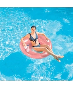 POLTRONA GONFIABILE INTEX "LOUNGE" IN VINILE COLORI ASSORTITI 119X119 CM - COD. 58883EU