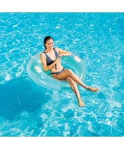 POLTRONA GONFIABILE INTEX "LOUNGE" IN VINILE COLORI ASSORTITI 119X119 CM - COD. 58883EU