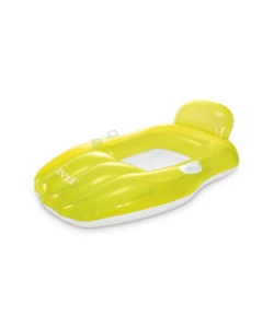 POLTRONA GONFIABILE CON SCHIENALE INTEX IN VINILE COLORI ASSORTITI 163X104 CM - COD. 56805EU