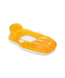 POLTRONA GONFIABILE CON SCHIENALE INTEX IN VINILE COLORI ASSORTITI 163X104 CM - COD. 56805EU