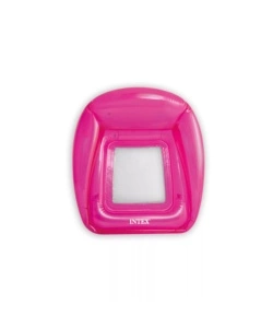 POLTRONA GONFIABILE CON RETE INTEX "MARE" IN VINILE COLORI ASSORTITI 104X102 CM - COD. 56802EU