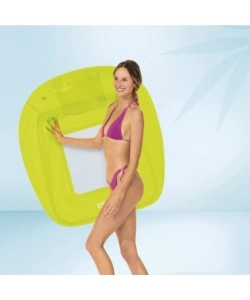 POLTRONA GONFIABILE CON RETE INTEX "MARE" IN VINILE COLORI ASSORTITI 104X102 CM - COD. 56802NP