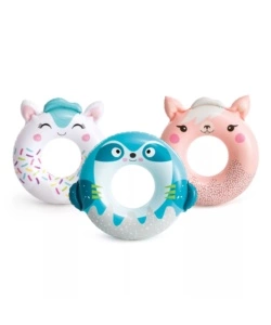 SALVAGENTE GONFIABILE PER BAMBINI INTEX "ANIMALETTI CARINI" IN VINILE ASSORTITI - COD. 59266NP