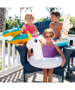 SALVAGENTE GONFIABILE INTEX "ANIMALI" IN VINILE COLORI ASSORTITI - COD. 58221NP