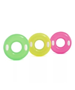 SALVAGENTE GONFIABILE CON MANIGLIE INTEX IN VINILE COLORI ASSORTITI 76X76 CM - COD. 59258NP