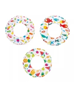 SALVAGENTE GONFIABILE PER BAMBINI INTEX "FANTASIA" IN VINILE COLORI ASSORTITI Ø 61 CM - COD. 59241NP