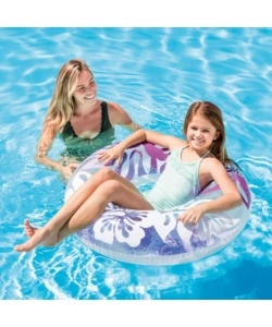 SALVAGENTE GONFIABILE INTEX "PALME" IN VINILE COLORI ASSORTITI Ø 91 CM - COD. 59251NP