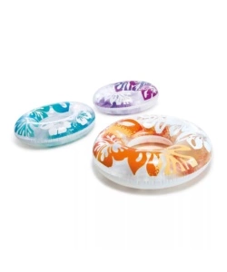 SALVAGENTE GONFIABILE INTEX "PALME" IN VINILE COLORI ASSORTITI Ø 91 CM - COD. 59251NP