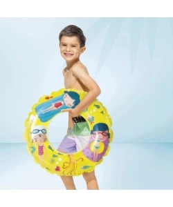 SALVAGENTE GONFIABILE PER BAMBINI INTEX IN VINILE COLORI ASSORTITI TEMA MARINO Ø 97 CM - COD. 59242NP