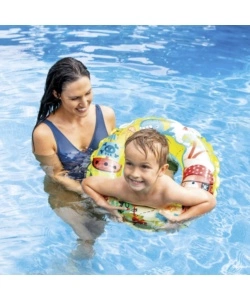 SALVAGENTE GONFIABILE PER BAMBINI INTEX IN VINILE COLORI ASSORTITI TEMA MARINO Ø 97 CM - COD. 59242NP