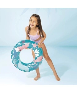 SALVAGENTE GONFIABILE PER BAMBINI INTEX IN VINILE COLORI ASSORTITI TEMA MARINO Ø 97 CM - COD. 59242NP