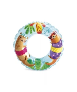 SALVAGENTE GONFIABILE PER BAMBINI INTEX IN VINILE COLORI ASSORTITI TEMA MARINO Ø 97 CM - COD. 59242NP