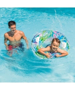 SALVAGENTE GONFIABILE CON MANICI INTEX IN VINILE COLORI ASSORTITI Ø 97 CM - COD. 58263NP