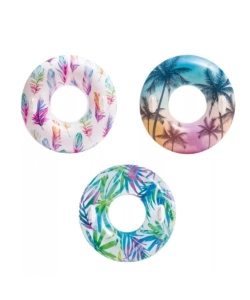 SALVAGENTE GONFIABILE CON MANICI INTEX IN VINILE COLORI ASSORTITI Ø 97 CM - COD. 58263NP