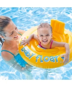 SALVAGENTE MUTANDINA PER BAMBINI INTEX IN VINILE GIALLO 70X70 CM - COD. 56585EU