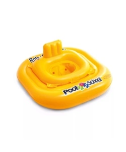 SALVAGENTE MUTANDINA PER BAMBINI INTEX "POOL SCHOOL" IN VINILE GIALLO 79X79 CM - COD. 56587EU