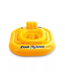 SALVAGENTE MUTANDINA PER BAMBINI INTEX "POOL SCHOOL" IN VINILE GIALLO 79X79 CM - COD. 56587EU