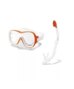 SET MASCHERA E BOCCAGLIO INTEX "WAVE RIDER" IN PLASTICA COLORI ASSORTITI - COD. 55647