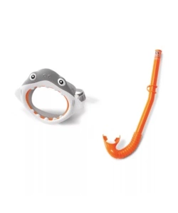 SET MASCHERA E BOCCAGLIO INTEX "SQUALETTO" IN PLASTICA COLORI ASSORTITI - COD. 55944