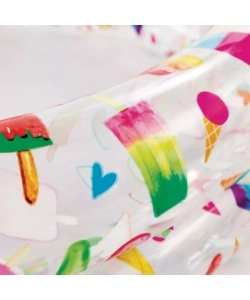 SET PISCINA, SALVAGENTE E PALLA INTEX IN VINILE STAMPA FANTASIA - COD. 59460NP