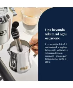 MACCHINA DA CAFFE' DE LONGHI "DEDICA" GRIGIO 1300 W