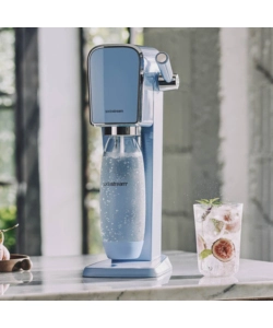 KIT GASATORE ACQUA SODASTREAM "ART" MISTY BLUE BOTTIGLIA 1 LT E 1 CILINDRO CO2