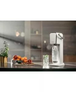 KIT GASATORE ACQUA SODASTREAM "ART" BIANCO BOTTIGLIA 1 LT E 1 CILINDRO CO2