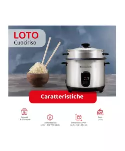 CUOCIRISO MELCHIONI "FAMILY LOTO" 1 LT 700 W