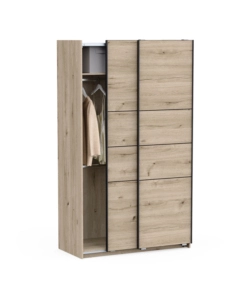 Armadio 2 ante scorrevoli "Fast" quercia 116,6x60x203 cm