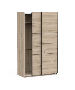 Armadio 2 ante scorrevoli "Fast" quercia 116,6x60x203 cm