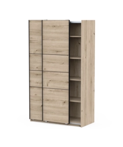 Armadio 2 ante scorrevoli "Fast" quercia 116,6x60x203 cm