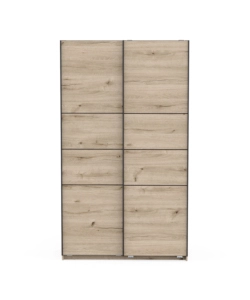 Armadio 2 ante scorrevoli "Fast" quercia 116,6x60x203 cm