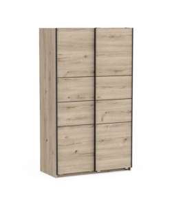 Armadio 2 ante scorrevoli "Fast" quercia 116,6x60x203 cm