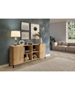 Mobile multiuso 2 ante BellaHome "Trento" legno 180x36x80 cm