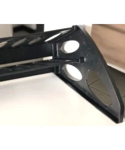 Scarpiera 3 ante BellaHome legno e bianco 50x25x113 cm