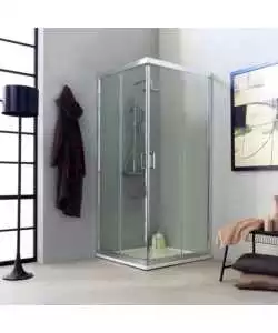 Box doccia angolare "Marte" cromato 70x70x195 cm