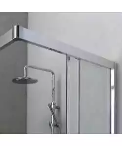 Box doccia angolare "Marte" cromato 80x120x195 cm