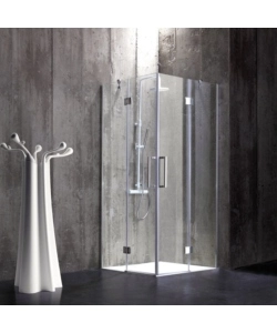 Box doccia rettangolare "Stella" cromato 90x90x190 cm