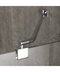 Box doccia rettangolare "Stella" cromato 80x100x190 cm