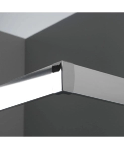 Box doccia rettangolare "Sole" alluminio cromato 80X100x185 cm