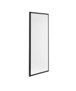 Parete fissa per box doccia "Luna" nero opaco 70x190 cm