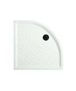 Piatto doccia semicircolare in ceramica bianco 90 cm