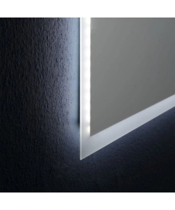 Specchiera rettangolare reversibile con illuminazione a led 80x60 cm