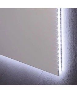 Specchiera rettangolare reversibile con illuminazione a led 70x60 cm