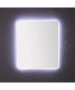 Specchiera rettangolare reversibile con illuminazione led 80x70 cm