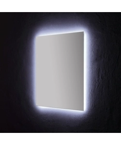 Specchiera rettangolare reversibile con illuminazione led 80x70 cm