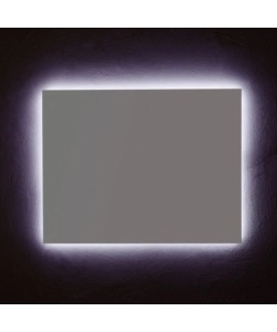 Specchiera rettangolare reversibile con illuminazione led 90x70 cm