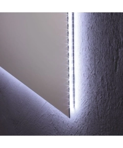 Specchiera rettangolare reversibile con illuminazione led 90x70 cm