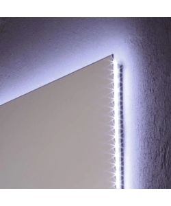 Specchiera rettangolare reversibile con illuminazione led 100x70 cm